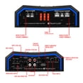 thumbnail image 6 of Planet Audio PL4000.1D Pulse Series Class D Monoblock Car Amplifier - 1 Ohm Stable, MOSFET, Low Level Inputs, Low Pass Crossover, 4000 High Output, 6 of 16