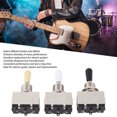 thumbnail image 3 of Guitar 3 Way Switch, Metal Electric Guitar Toggle Switch Replacement Enhance Diversity  For Music Performance, 3 of 8