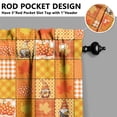 thumbnail image 5 of Rod Pocket Kitchen Curtain Set 3-Piece, 27.5x36 Inch Valance & Tier Drapes, Polyester Pongee Cafe Curtains for Living Room, Bathroom, Farmhouse Rustic Country Window Treatments., 5 of 6