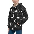 thumbnail image 2 of Kdxio Crescent and Stars Pattern Boys Athletic Unisex Boys Girls Hoodie with Pocket Sweatshirts-Medium, 2 of 6