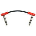 thumbnail image 4 of Cable de conexión de guitarra Cable de Pedal de efecto TS de 1/4 pulgadas Cable de conexión de tablero de Pedal de efectos de bajo silencioso Cable de 15cm rojo Hugo Cable de pedales, 4 of 7