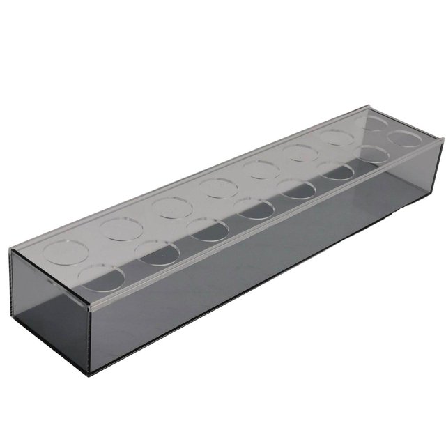 tredstone Rectangular Flower Vase Ornament for Dining Table Indoor Plants Celebration grey