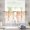 leaf LVR3883, variant on Sheer Curtains 45 inches Long, Plants Gradient Blue Leaves Farmhouse Style Linen Texture Light Filtering Sheer Window Curtains Rod Pocket Voile Drapes for Bedroom Living Room, 52"W x 45"L 2 Panels