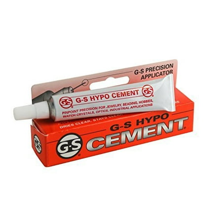 G-S HYPO Cement precision Applicator G S Adhesive Glue crystal watch model tool by G-S Hypo Cement, 1 TUBE ONLY By Hong (Best Hong Kong Snacks)