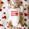thumbnail image 2 of Ruyang Valentines Baby Girl Boy Outfit Long Sleeve Bodysuit New Born Heart Letter Print Romper Jumpsuit Holiday Adorable Clothes, 2 of 5