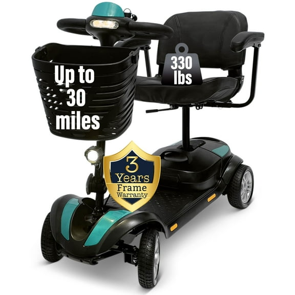 Mobility Scooters, 30 Miles Powered Mobility Scooter for Adults with Super Seat, 30AH