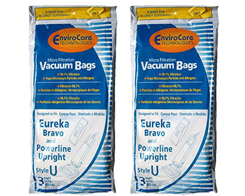 Home Care Vac Bags Eureka Bravo and Powerline Style U Vacuum Bags