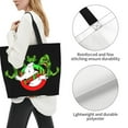 thumbnail image 4 of Ghostbusters Green Slimer Tote Bags Reusable Women Shoulder Bag Grocery Bag Travel Beach Shopping Work Daily Handle Bag, 4 of 8