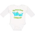 thumbnail image 3 of Inktastic My Gram Gram loves me- cute narwhal Boys or Girls Long Sleeve Baby Bodysuit, 3 of 5