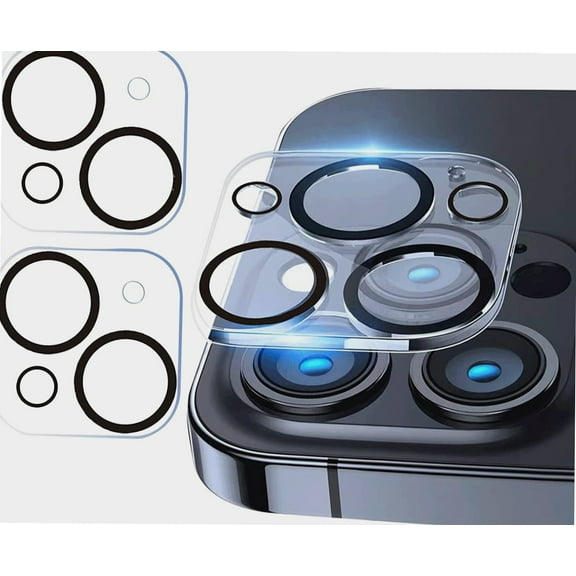 (2 Pack) Compatible with iPhone 14 Camera Lens Protector Clear, Apple iPhone 14 / 14 plus Camera Cover Tempered Glass Clear 9H, iPhone 14 Back Camera Lenses Protection Accessories, (6.1 & 6.7 inch)