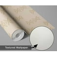 thumbnail image 6 of S4sassy Self-Stick Decorative Boho Wallpaper, Tribal Print Wall Paper, Textured Vinyl Waterproof Contact Paper, Beige, 25"x360"inch Removable Renter Friendly Wall Covering For Bedroom, Dining room, 6 of 9