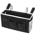 thumbnail image 1 of Loghot - Organizador Para Colgar En La Cama, Para Literas Y Camas De Hospital, Dormitorios, Barandillas De Cama, Se Pueden Colocar Gafas, Libros, Teléfonos Móviles, Llaves (Negro), 1 of 5
