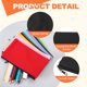 thumbnail image 3 of Estuche de Lápiz de Lona Uxcell, Bolsa de Maquillaje de Lona de 8.3x4.7 Pulgadas con Cremallera para Almacenamiento de Material de Oficina, Cosméticos, Manualidades DIY, Negro, 3 of 6