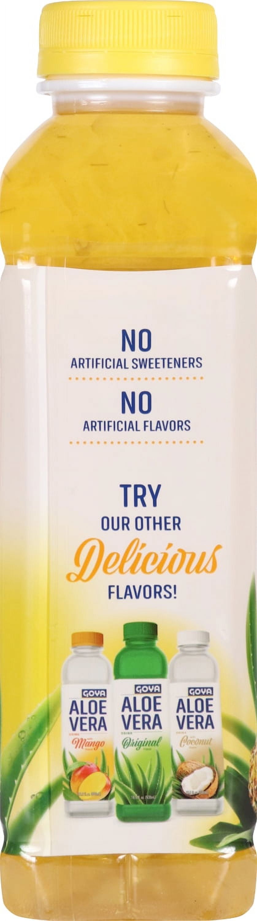 GOYA Aloe Vera Drink with Pineapple Flavor, 16.9 fl oz