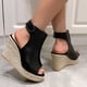 thumbnail image 4 of MKLEKYY Sandalias de Verano para Mujer, de Piel, Con Tacón de Aguja y Suela Gruesa, Estilo Romano, Con Aberturas., 4 of 4