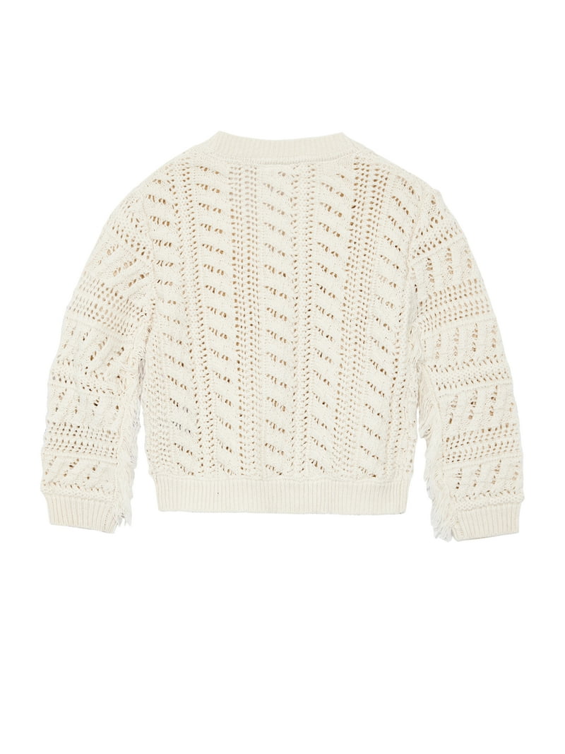 トップス SON OF THE CHEESE FRINGE KNIT CARDIGAN SON OF THE CHEESE（サノバチーズ） フリンジニット