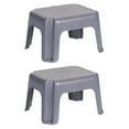 thumbnail image 1 of Rubbermaid Marchepied d'Appoint Robuste en Plastique Durable à Col Rugueux pour la Famille, Gris (Lot de 2), 1 of 10