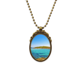 thumbnail image 1 of Agua de mar isla ciencia naturaleza foto Collar Colgante Vintage de bronce antiguo de joyeria de lujo de regalo Unbranded  M, 1 of 3