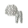 thumbnail image 2 of Toddler Baby Boy 2Pcs Fall Outfits Long Sleeve Dinosaur Graphic Sweatshirt + Pants Set, 2 of 9