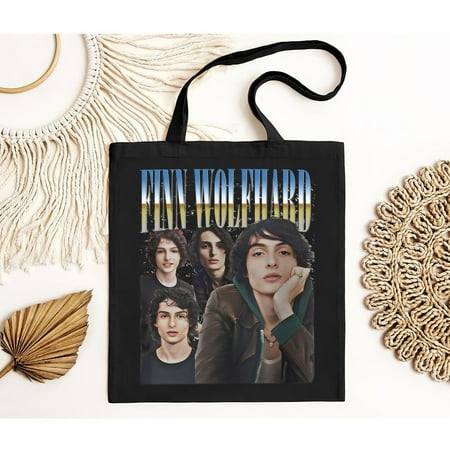 vintage FINN WOLFHARD Bag Finn Wolfhard Homage Tote Bag Finn Wolfhard Canadian Actor Vintage Retro 90s Merch Funny Finn Wolfhard Fan Gift Tote Bag Hoodie-TH35955