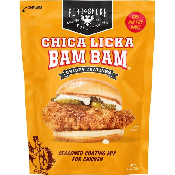 Fire & Smoke Society Chica Licka Chicken Fry Mix, 9.6 Ounce Bag
