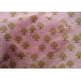thumbnail image 4 of oneOone Cotton Silk Blush Pink Fabric Floral & Flying Swan Block Sewing Craft Projects Fabric Prints By Yard 42 Inch Wide, 4 of 4