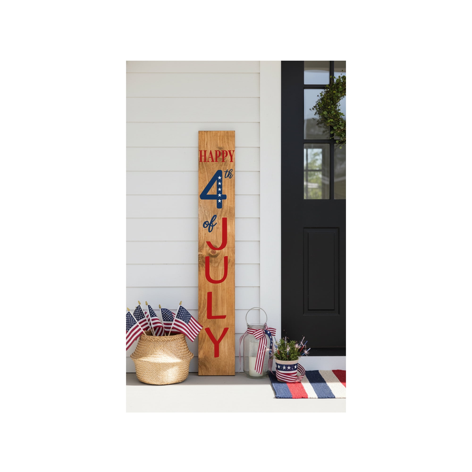 Calloway Mills 118874707 Happy 4th of July Porch leaner, 47" x 07"