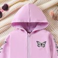 thumbnail image 4 of Gibobby Toddler Girls Outfits Set Clothes 6M 1T 2T 3T Toddler Girls Long Sleeve Color Sweatshirt and Elastic Waistband Sweatpants 2 Pcs Casual Clothing for Kids(18-24 Months,Purple), 4 of 5