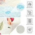 thumbnail image 3 of Yayeee Bath Rug for Bathroom Floor Non Slip Contour Fluffy Soft Absorbent Mat, 20"x24", Red Cherry, 3 of 7
