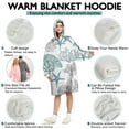 thumbnail image 5 of Comfy Wearable Blanket Hoodie for Women Men Adult, Oversized Sherpa Fleece Sweatshirt Blanket with Hood and Pocket, 5 of 7