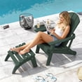 thumbnail image 6 of FOOWIN Folding HDPE Adirondack Chairs Set of 4, Green, 6 of 7