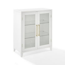Roarke Stackable Glass Door Kitchen Pantry Storage Cabinet