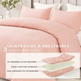thumbnail image 4 of Exclusivo Mezcla 2-Piece Twin Size Quilt Set, Basket Quilted Bedspread/Coverlet/Bed Cover(68"x 88", Blush Pink), 4 of 7