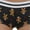 Gingerbread, variant on Secret Santa Womens Panties Christmas Briefs Boyshorts Holiday Underwear, Elfie, Size: X-Large