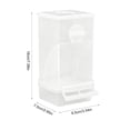 thumbnail image 2 of Bird Feeder Hanging Cage Food Container with Husk Separation and Mess Reducing Design for Small Birds, 2 of 6