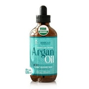 Morgan Cosmetics Organic Argan Oil, Moisturizing and Conditioning 100% Pure Moroccan Oil for Hair, Skin and Nails, 4 oz