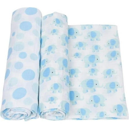 Baby Swaddle Blanket Soft Cartoon Elephant Stroller ...