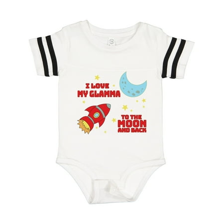 

Inktastic I Love My Glamma to the Moon and Back Gift Baby Boy or Baby Girl Bodysuit