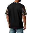 thumbnail image 4 of Fabrcox S-4XL Halloween Shirts for Men Funny Ghost Pumpkin Witch Mens Graphic T-Shirts Fall Winter Festival Corduroy Raglan Mens Short Sleeve Tshirts Black S, 4 of 7
