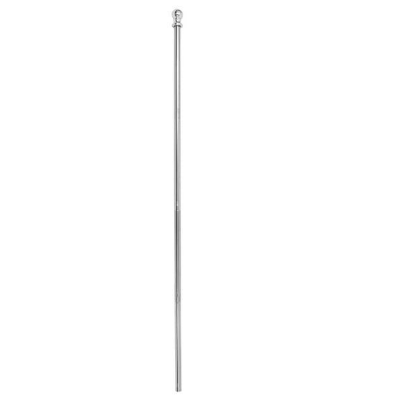 DEEPCRAFF 1 Set Beach Flag Pole for Sand with Cylindrical Shape and Silver Color Made of Stainless Steel