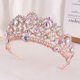 thumbnail image 2 of Nvzi Tiara de boda para novia, diadema de princesa, corona de novia, joyería para el cabello con diamantes de imitación de cristal,graduación, boda, fiesta de disfraces (AB), 2 of 4