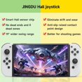 thumbnail image 3 of JINGDU Switch Joycon Joystick Replacement Kit, Hall Joystick Compatible with Switch/ OLED/ Lite, Joycon Controller Thumb Stick Repair Tool Kit (Black-2 Pack), 3 of 5