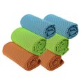 thumbnail image 1 of 6Pcs Serviette de Sport Rafraîchissante Absorbant la Sueur (Vert Bleu Orange), 1 of 7