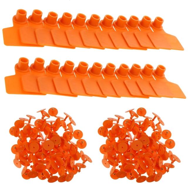 Shisuyan 100pcs Animal ID Tag for Effective Tracking of Farm Animals with Rectangular Shape