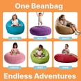 thumbnail image 6 of Jaxx Cocoon 4 Foot Bean Bag Chair and Crash Pad, Mandarin, 6 of 10