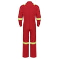 thumbnail image 6 of Jowowha Men's Work Coveralls One Piece Reflective Mechanics Overalls Workwear with Multi Pockets Red XL, 6 of 7