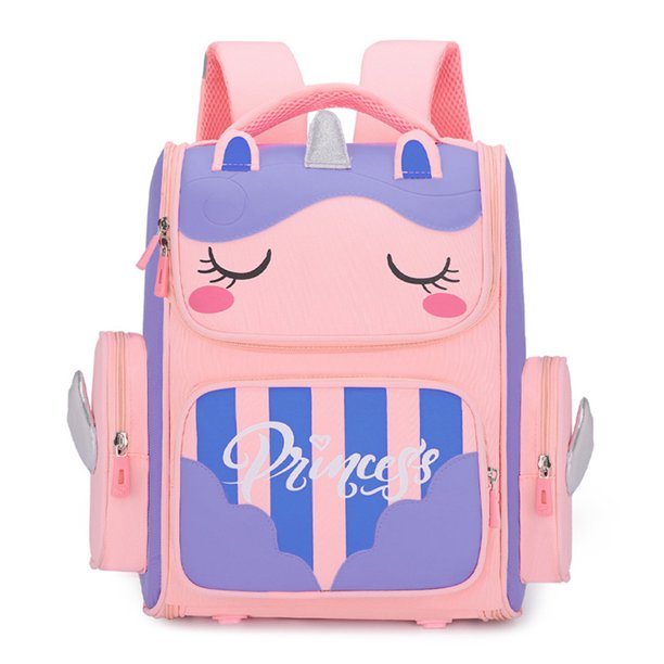 Mochila de escuela primaria Mochila de dibujos animados para niños Mochila espacial para regalo (Púrpura) Tmvgtek Para Estrenar