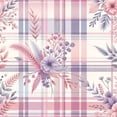 thumbnail image 3 of Ambesonne Pastel Plaid Duvet Cover Set, Romantic Soft Floral, Twin, Lilac and Pale Pink, 3 of 3
