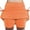 Orange, variant on Hrsba Kids Summer Casual Dresses,Zhongda Girls' Fashion Solid Color Loose High Waist A-line Fake Two Piece Sports Pants Skirt Half Body Skirt,Wine,2 Years