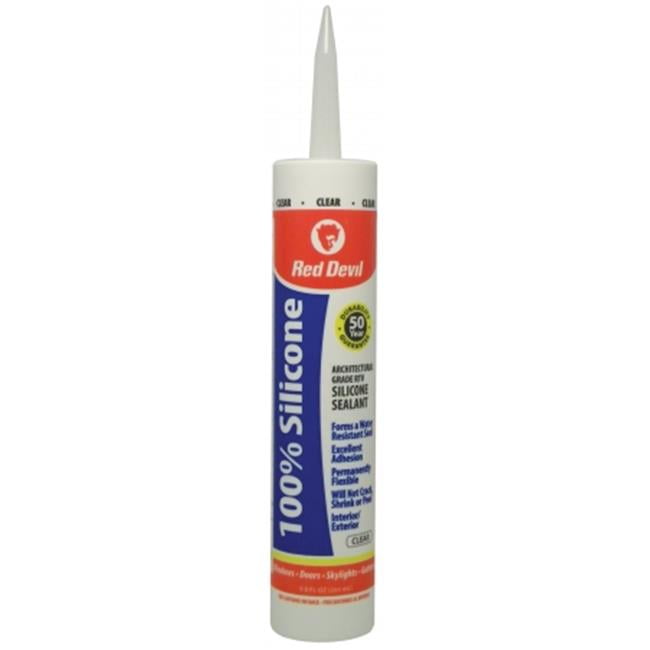 Red Devil 100 Percent Clear Silicone Sealant